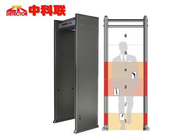 China Waterproof Walk Through Security Scanners 6 Zones with Internal Battery for sale