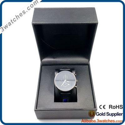 China Quality Brand Leather Single Watch Folding Type Watch Box Packing for sale