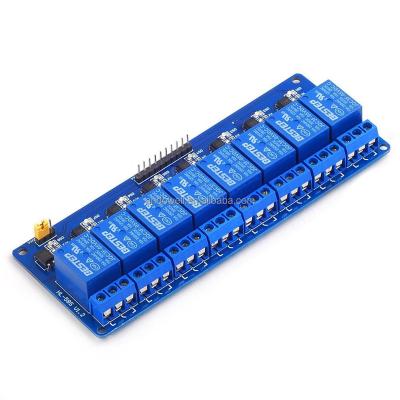 China / 8-Channel 5V 12V 24V Relay Module with Low Level Optical Coupler Isolation Trigger Support AVR/51/PICTURE for sale