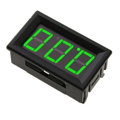 China For Electric Vehice 0.56 Inch 3 Digit DC Voltmeter 3 Digital Display 0-100V Battery Cable Voltmeter for sale