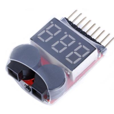 China For Vehice XB100 Electric Voltage Display With Low Voltage Alarm 1-8S Battery Display Voltmeter for sale