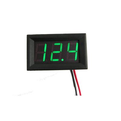 China For Electric Vehice With 0.56 Inch DC 0V-30.0V DC Voltmeter LED Digital Voltmeter 3 Cable Reverse Connection Protection for sale