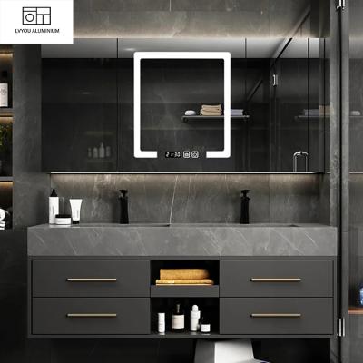 China eco-friendly light luxury bathroom cabinet/modern bathroom furniture/european bathroom vanity cabinet sets for sale