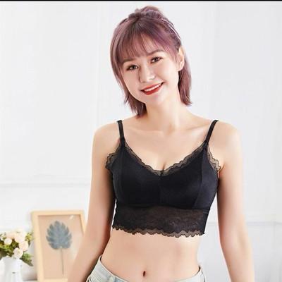 China Antibacterial Lace Crop Padded Bra Vest Tank Top Camisole Tank Top Women for sale