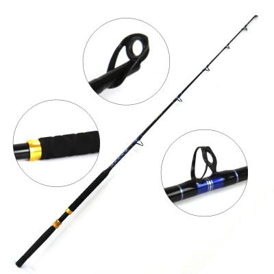 China High Quality 50-80LBS Tuna Fishing Rod Fiberglass Nylon Butt Fishing Rod Sea 6' Heavy Duty Closet Rod for sale