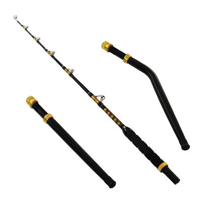 China Glass Tip FiberglassTuna Rod Saltwater Fishing Yellow Fin 80LBS Alu 6' 6