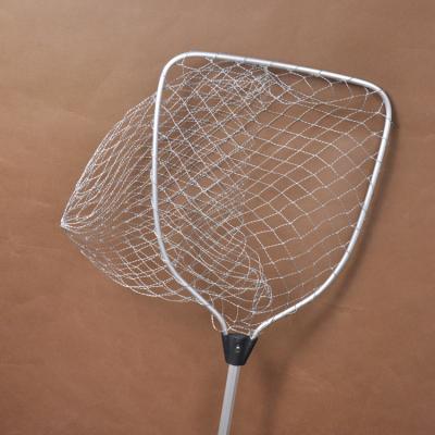 China Black Dip Landing Net Aluminum Alloy Hand Net Fishing Tackle Eco-friendly Telescopic Fishing Nets for sale