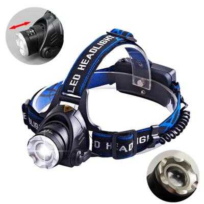 China Outdoor Activities Lighting USB Rechargeable Safety Light Headlamp Red Flashlight With T6 Led Lights 18650 Lithium Torch for sale