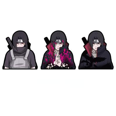 China New Designs Waterproof+Eco-friendly Anime Character Uchiha-ed Sasuked 3D Motion Sticker Lenticular Anime Laptop Wall Decor for sale