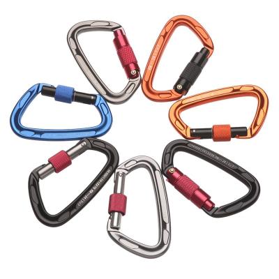 China Heavy Industry Carabiner Clip Heavy Duty Locking Aluminum Carabiner for sale