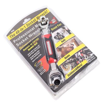 China 8-19mm & Double 48 Type Dog Bone Multi Head 5/16-3/4inch In 1 Tiger Multifunction Flexible Universal Socket Wrench for sale