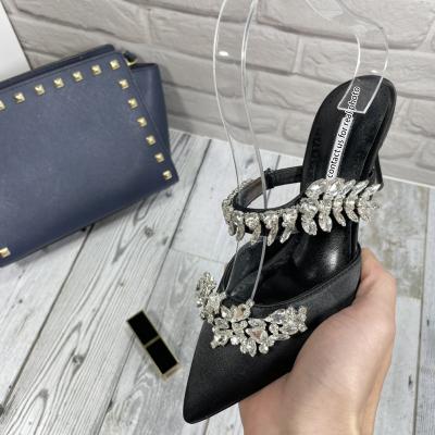 China High Quality Famous Lady Brand Women's Pump Heel Shoes New Style Damping Slides Heeled Sandals Red Bottom Heels for sale