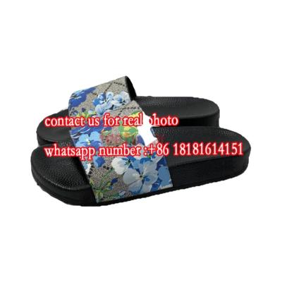 China Damping High Quality Brand G Logo Designer Womens Flat Sandals EVA Large Size Sandals Women Sandals Shoes Luxury Women and Men for sale