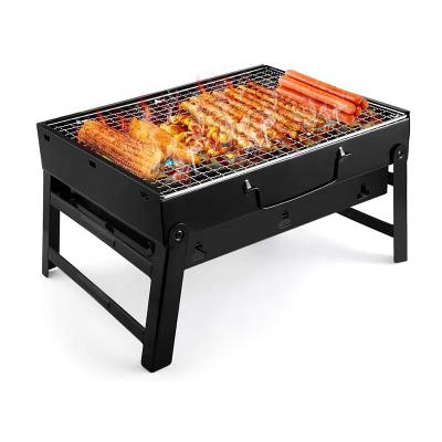 China Easily Assembled Outdoor Camping Portable BBQ Grill Patio Charcoal Folding BBQ Grill for sale