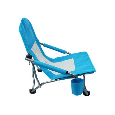 China Outdoor Furniture Aluminum Portable Beach Campee Cheap Folding Kids Camping Chair With Cup Holder for sale