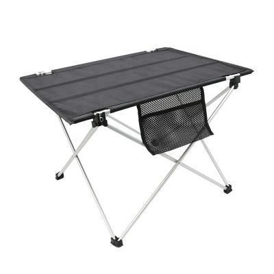 China Camping Table Easy Care Outdoor Aluminum Folding Small Portable With Mesh Bag for sale