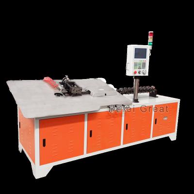 China Construction Projects 3-8mm Multi Function Automatic CNC Stainless Flat Metal Wire Forming Machine 2d Wire Bender 2d Wire Bender for sale