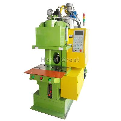 China Economical Small Upright VERTICAL Hot Selling Plastic Injection Molding Machine For USB Cable Plastic Flower Small Size Product for sale