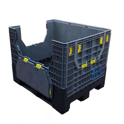 China Wholesale Solid Large Size Logistics Box 1200*1000*1000mm Heavy Duty Injection Molding Moving Plastic Box for sale