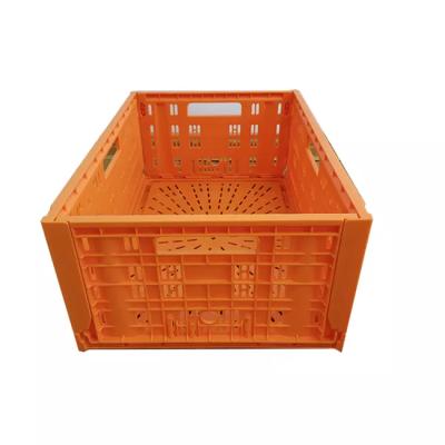 China Solid Plastic Box 600*400*220mm Light Duty Cheap Foldable Box For Fruits And Vegetables for sale