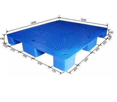 China Warehouse Storage Single Faced Heavy Duty Virgin Material 4 Way 9 Feet Plastic Pallet Pallet for sale