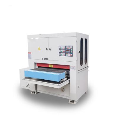 China Double Speed ​​Motor 1000mm Metal Stainless Steel Automatic Double Abrasive Belt Polishing Machine for sale