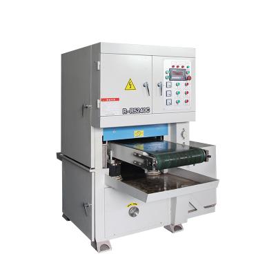 China Double Speed ​​Motor Water Scrub Metal Deburring Sander Laser Cut Part Sander Wire Drawing Machine for sale