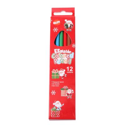 China 12 Student Drawing Pencil Cheap School Gifts Cute Cartoon Erasable Coloring Pencils For Kids for sale