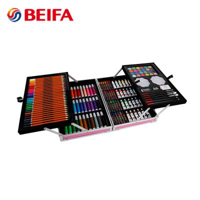 China DIY Painting Beifa Aluminum Box Packing 145PCS Drawing Set for Kids, Art Supplies Paint Set, Kids Art Set for sale