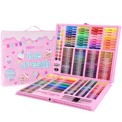 China Deluxe Portable Art Box 268-Piece Educational DIY Coloring Artist Painting Art Set for sale