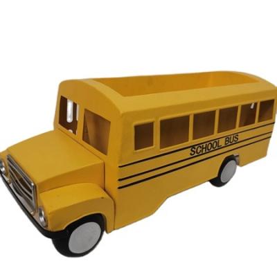 China CLASSIC Retro Style Pickup Bus Garden Decoration Vintage Bus Flower Pot for sale