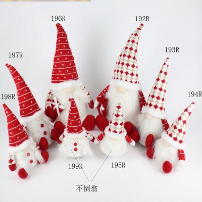 China Christmas Indoor High Quality Indoor Table Decoration Handmade Plush Gnome Doll for sale