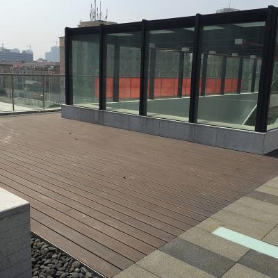 China JOOLAN Anti-water Outdoor Garden Wooden Deck Carbonized Solid Bamboo Decking Flooring for sale