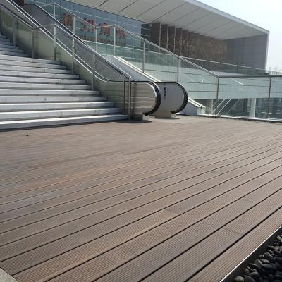 China Anti-water Outdoor High Strength Bamboo Wood Flooring Customized Lightweight Carbon Deep Carbonized Bamboo Flooring for sale