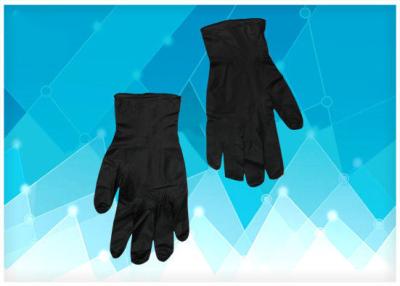 Chine Couleur noire statique adaptée aux besoins du client de gants en caoutchouc médicaux de taille anti confortable à vendre