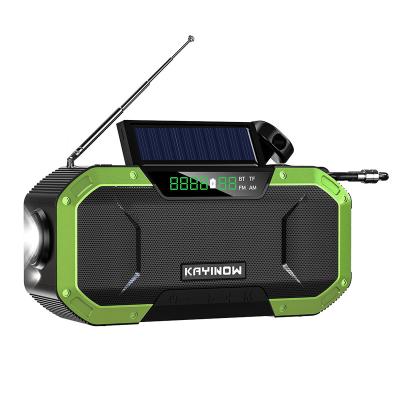 China Portable FM Digital Display Bank Flashlight Digital Radio KAYINOW D580F Power 5000mAh Radio Speaker for sale