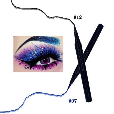 China Waterproof 2022 New Arrival Classic Black Eyeliner Pen Custom Logo Glitter Eyeliner Vegan Glitter Waterproof Eye Liner for sale