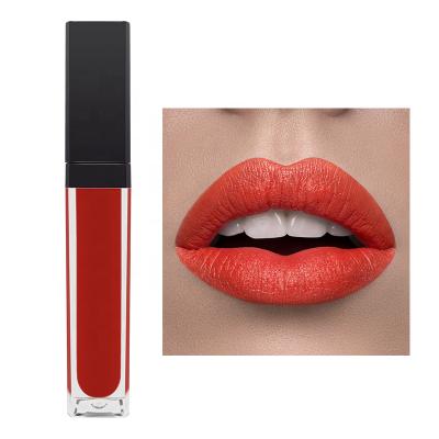 China Wholesale Waterproof Your Logo Tube Lip Gloss Cosmetics Cruelty Free Matte Moisture Dropping Glossy Glitter Waterproof Lipstick for sale