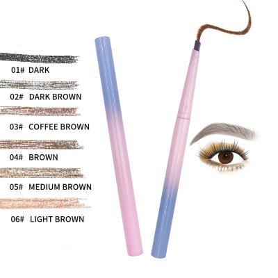 China OEM High Quality Waterproof Makeup Eyebrow Pen With Brush 2 In 1 Eyebrow Pencil for sale