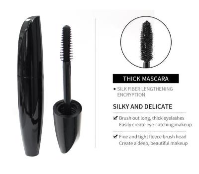 China Private Label Vegan Mascara Water Resistant Volume Tube Waterproof Oil Free Lengthen Silk Fiber 4D Curling Mascara No Label for sale