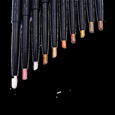 China Waterproof Brighten Liar silkworm highlight pen vegan color eye liner label glue custom pen for sale