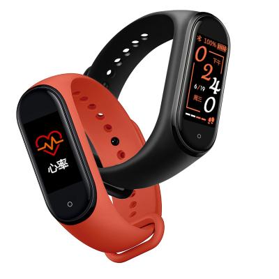 China Touch Screen SMA M4 Touch Screen Smart Watch Wristband Fitness Activity Tracker Blood Pressure Oxygen M4 Wristband Wristband for sale