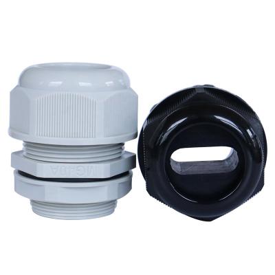 China Metric Flat Hole Cable Gland Nylon Waterproof Nylon Gland and PAGE Thread for sale