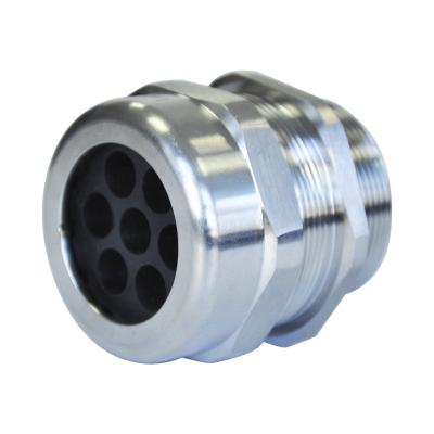 China Seven Hole Metal Wire Rope Gland 304 Waterproof Porous Stainless Steel Wire Gland for sale