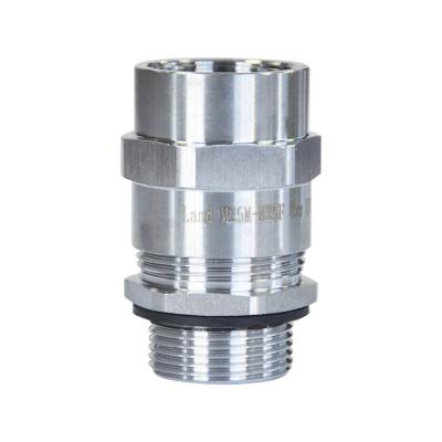 China IP68 Stainless Steel Flexible Pipe Cable Gland Metal Gland Waterproof Connector ATEX for sale