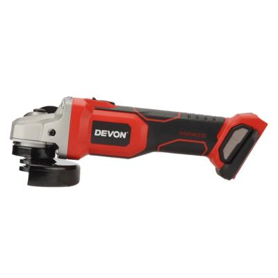 China DEVON Lithium-ion 20v 100mm Brushless Angle Grinder Machine Tool High Quality Marks Cutting for sale