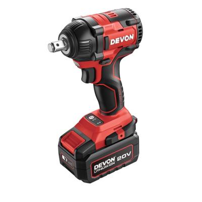 China DEVON Home Use Rechargeable 20v 12.7mm Lithium-ion Cordless Electric Impact Wrench for sale