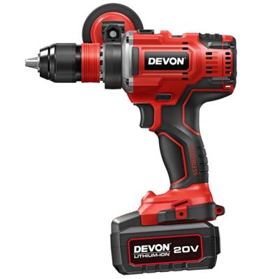 China DEVON High Strength 20v Cordless Drill Power Tool Brands Brushless Electric Drill 13mm for sale