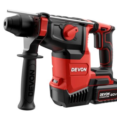 China DEVON Wholesale 26mm Lightweight Electric Power Tools 26mm Cordless Rotary Hammer for sale