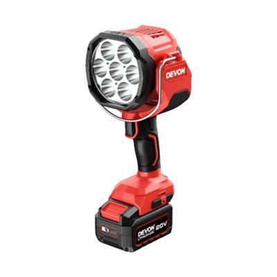 China DEVON Portable Handheld Work Light Rechargeable 20V 5535-Li-20 Lithium-ion Work Light for sale